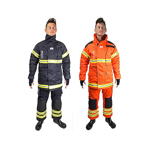 SG03702 Dräger Aramid brandweerpak Dräger presenteert haar kledinglijn die gedragen kan worden tegen brandbestrijding. De kleding is volgens de hoogste normen ontwikkeld en speciaal geschikt voor de brandweerman. Dit pak is het resultaat van een grondige studie van de belangrijkste technische kenmerken en bruikbaarheid. Het pak is verbeterd op acht belangrijke functies ten opzichte van andere brandweerpakken.